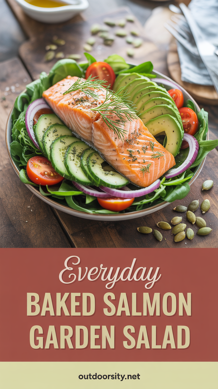 pin-1-Everyday baked salmon garden salad-10