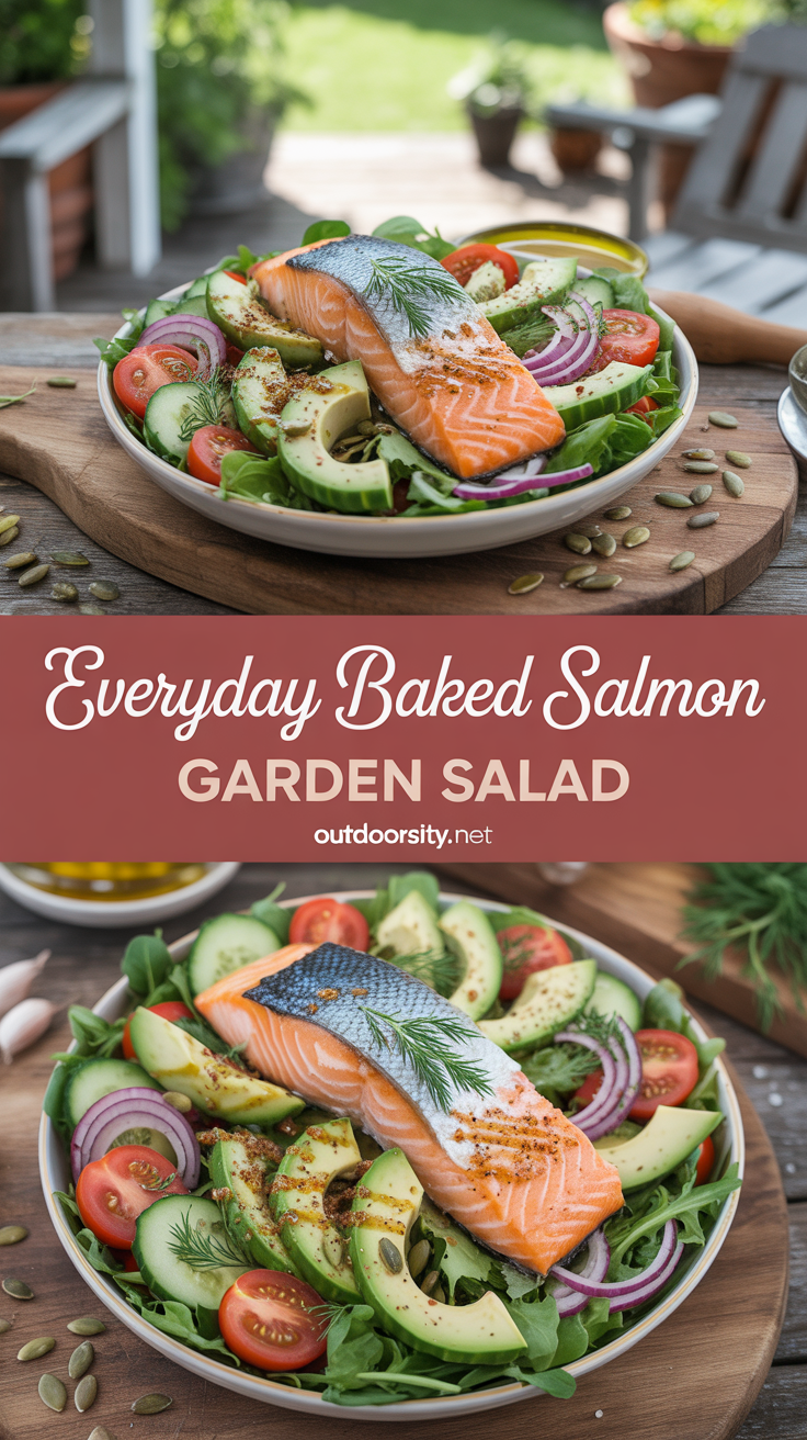 pin-1-Everyday baked salmon garden salad-3