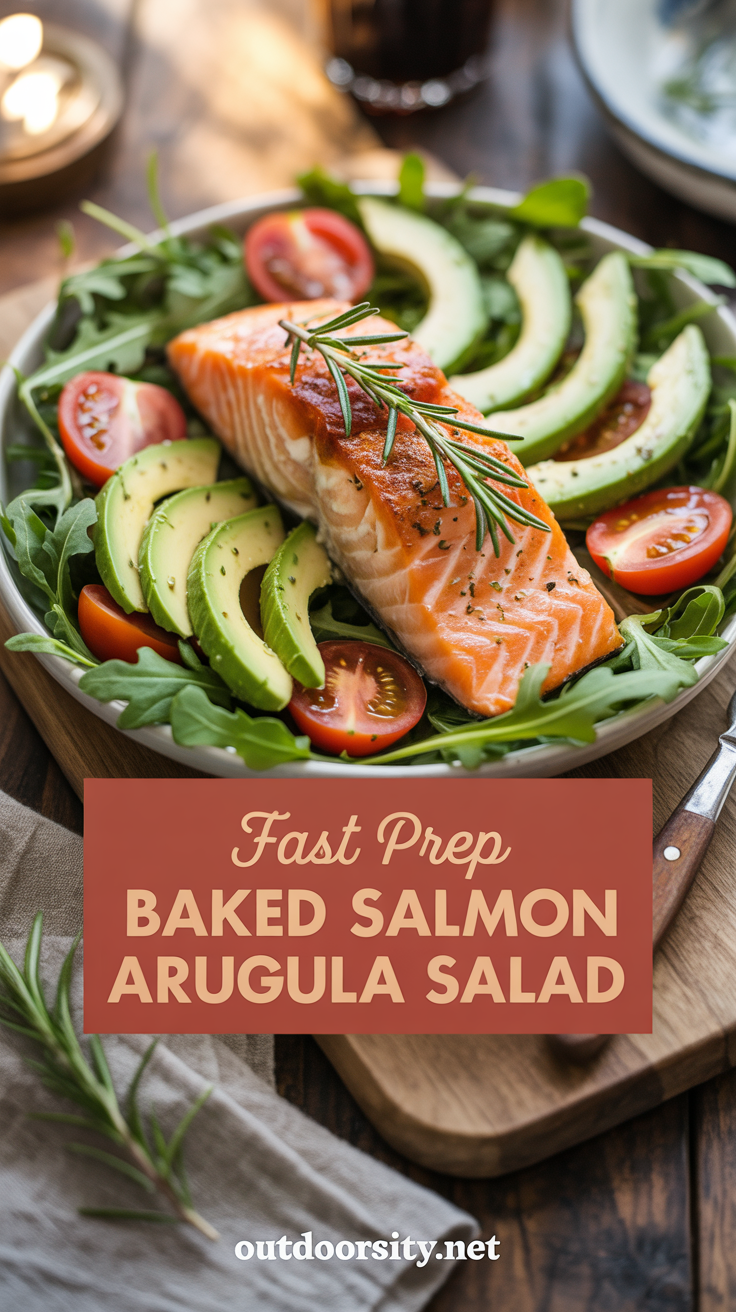 pin-1-Fast prep baked salmon arugula salad-4