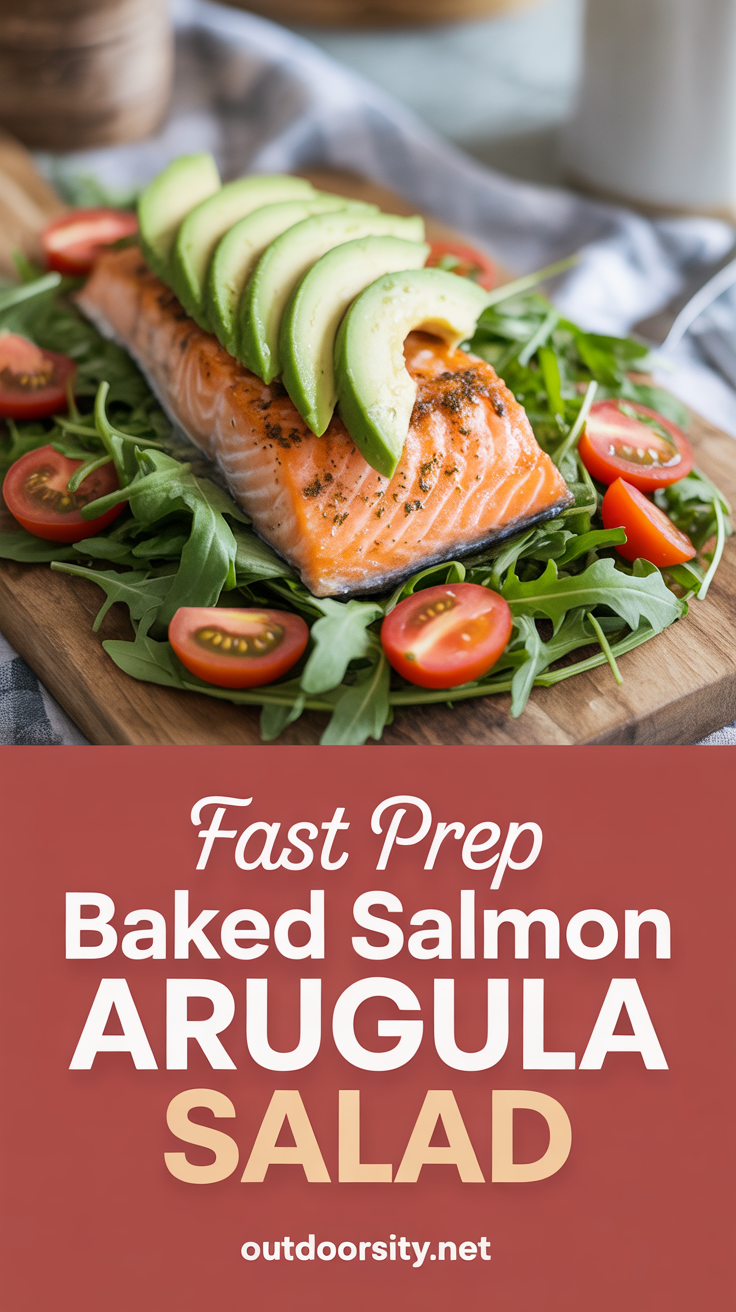 pin-1-Fast prep baked salmon arugula salad-8
