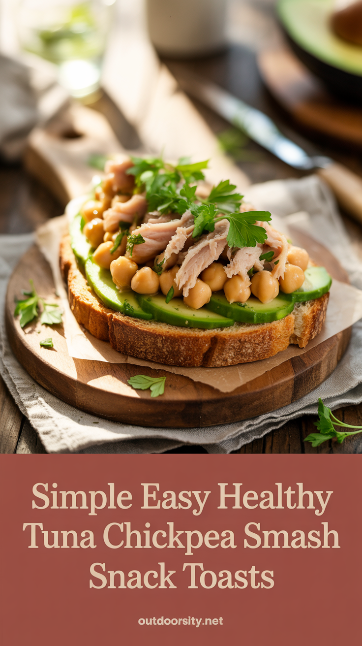 pin-1-Simple Easy Healthy Tuna Chickpea Smash Snack Toasts-1