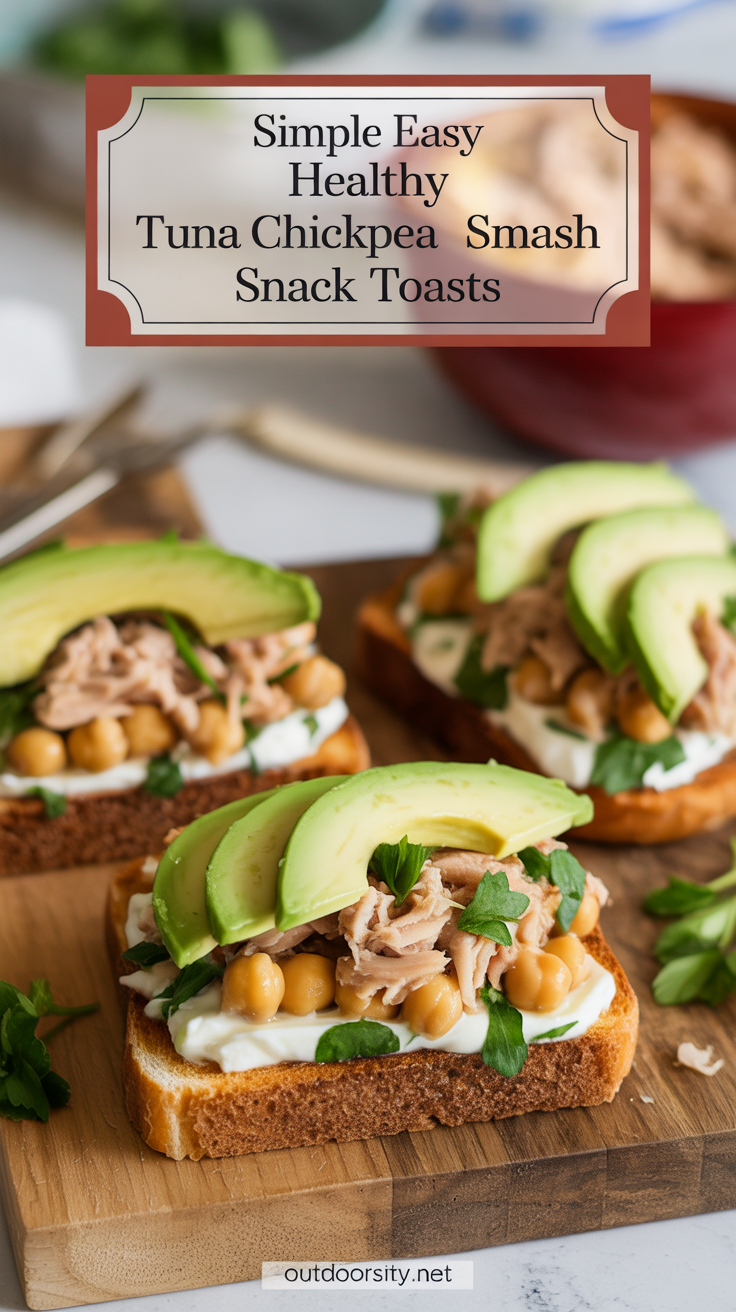 pin-1-Simple Easy Healthy Tuna Chickpea Smash Snack Toasts-3-2