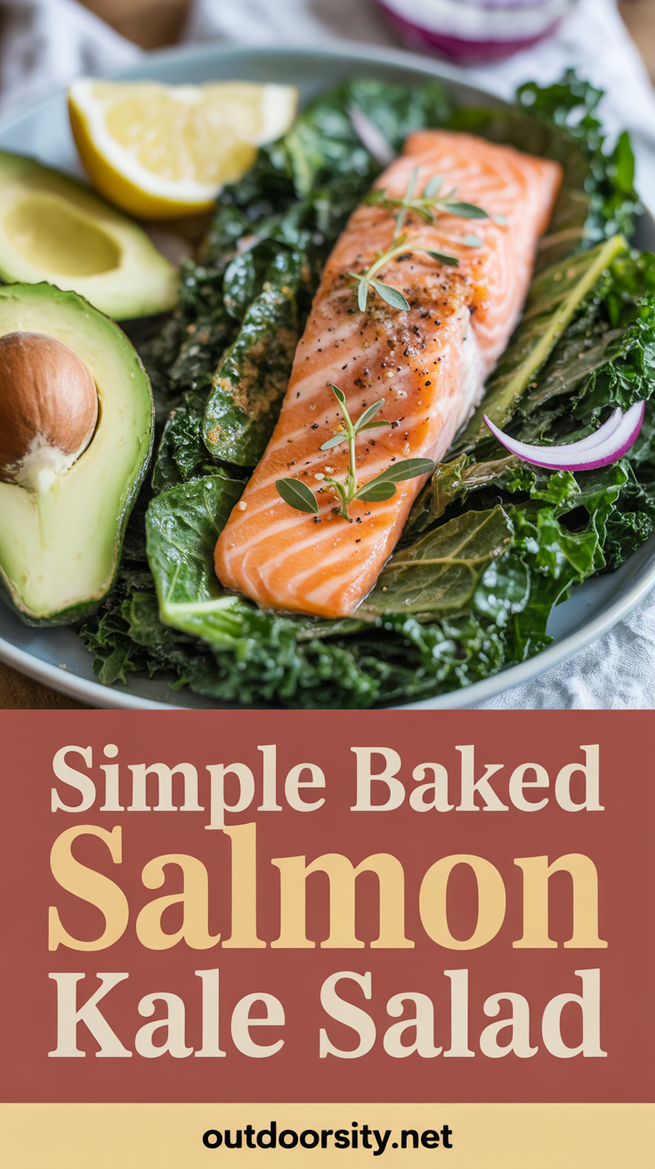 pin-1-Simple baked salmon kale salad-4-2