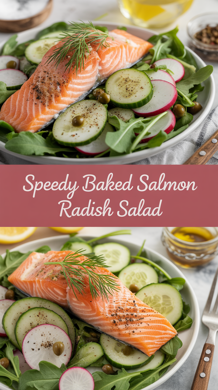 pin-1-Speedy baked salmon radish salad-7