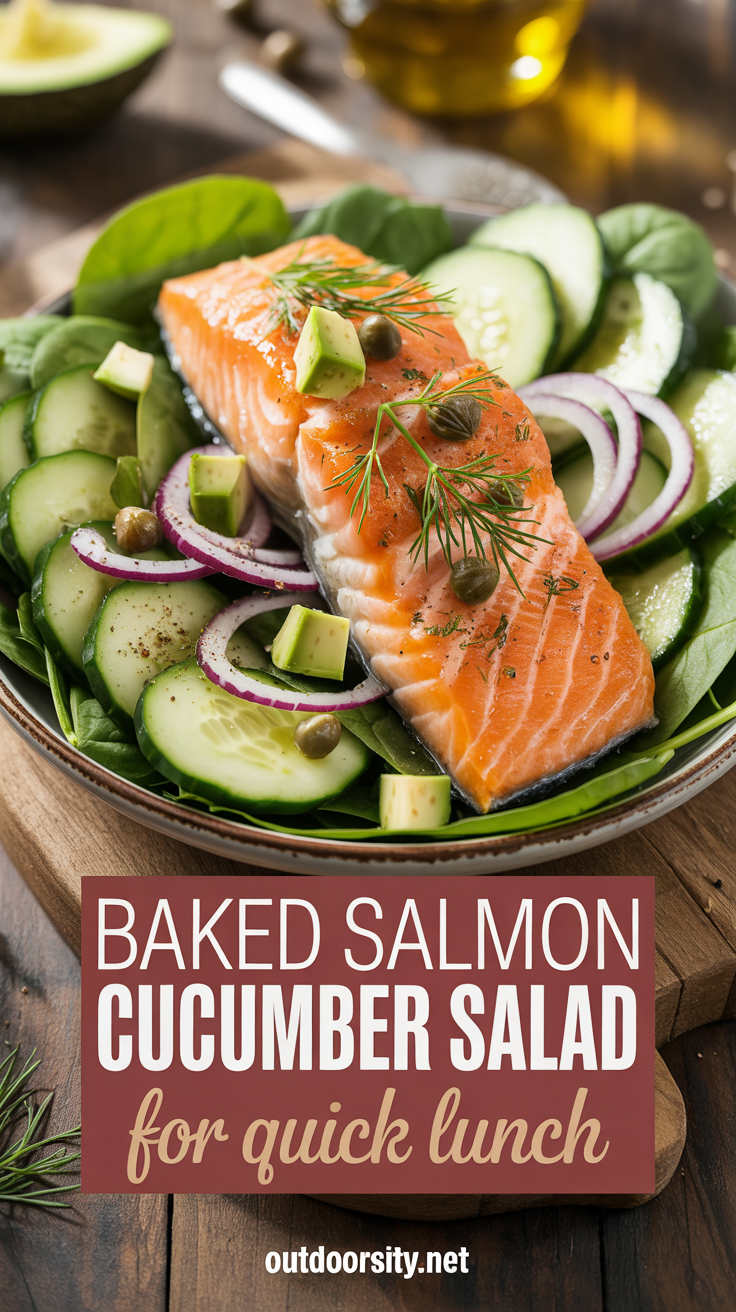 pin-1-baked salmon cucumber salad for Quick Lunch-2
