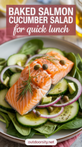 Baked Salmon Cucumber Salad Recipe for Quick Lunch That Beats Sad Desk Food