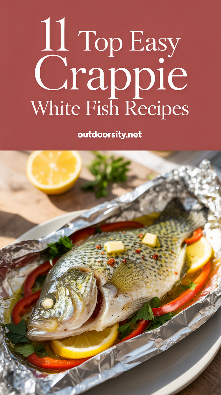 Top Easy Crappie White Fish Recipes - pin-3-Easy Foil Packet Baked Crappie for Busy Weeknights-2