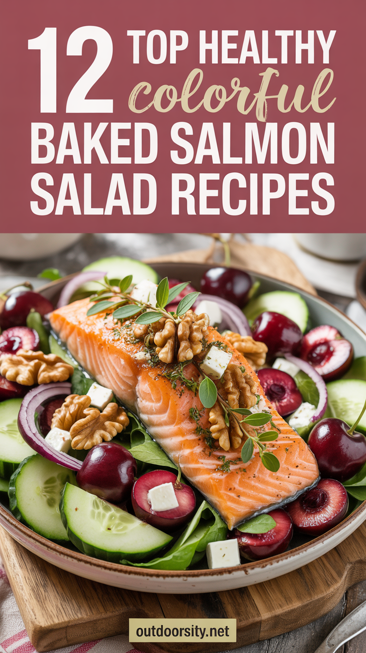 pin-3-Healthy baked salmon cherry salad-1