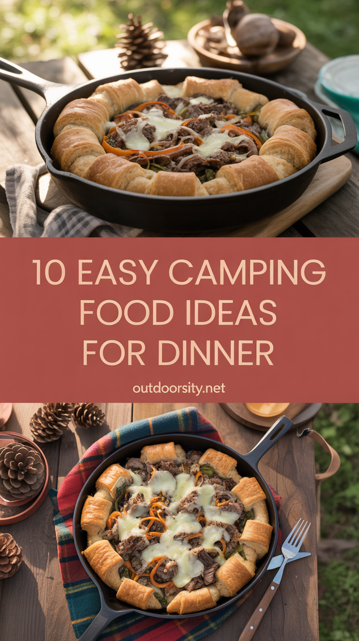 pin-5-Easy Camping Dinner With Philly Cheesesteak Crescent Bake-4
