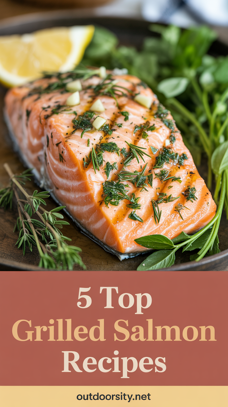 pin-5-Garlic Herb Grilled salmon-1