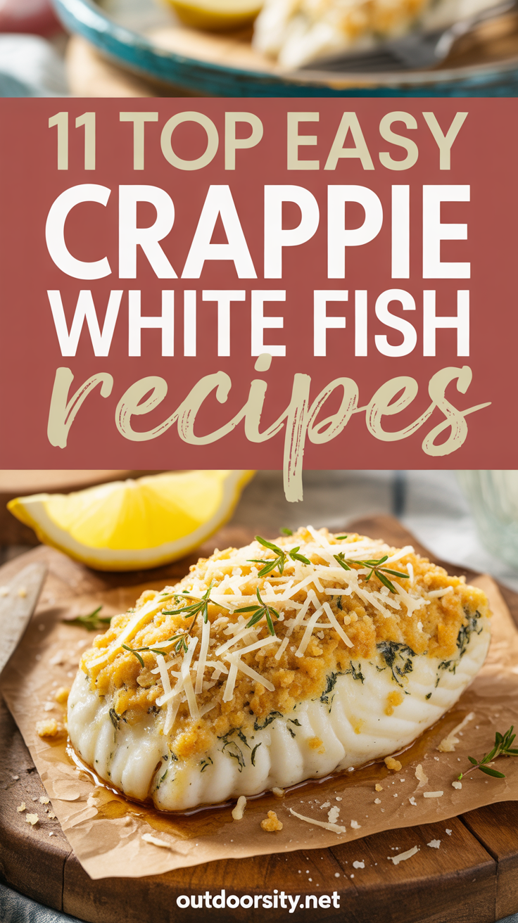 Top Easy Crappie White Fish Recipes - pin-7-Easy Parmesan Crusted Baked Crappie-2