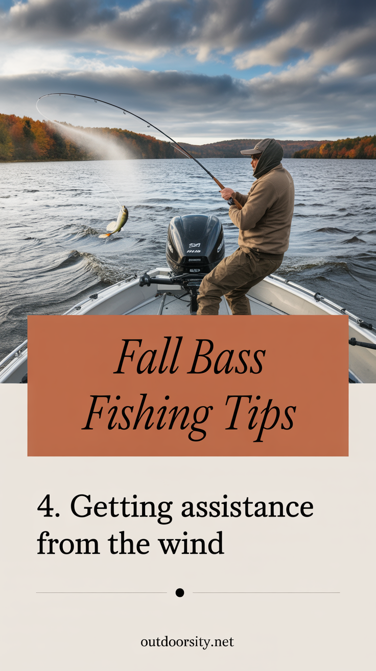 Fall Bass Fishing Tips - pin-4-with-title-4. Getting Assistance from the Wind-4