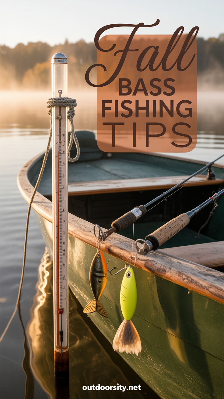 Fall Bass Fishing Tips - pin-5-with-title-5. Water Temperatures Dictate Your Lures-1